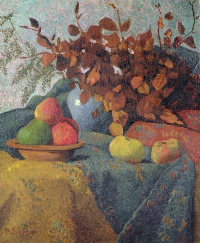 Zátiší jablek a podzimních listů, 1910 od Paul Sérusier