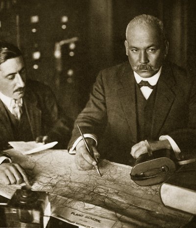 Dr Vasquez Gomez v hotelu Imperial v New Yorku, 1911 od Paul Thompson