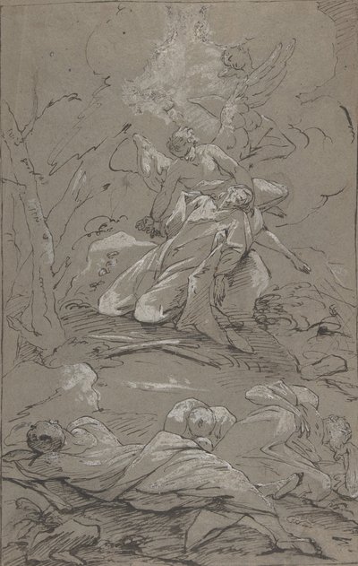 Kristus v zahradě Getsemanské, 1712-62. od Paul Troger