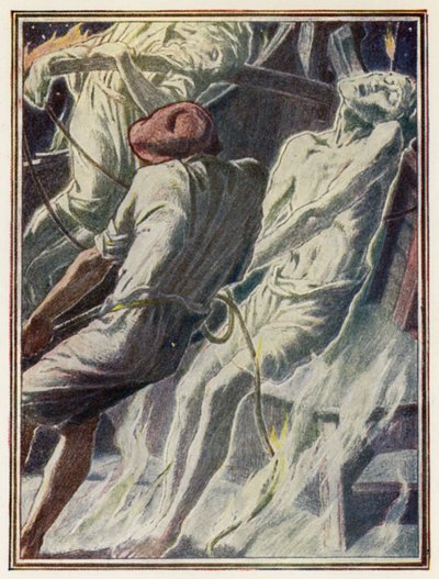 Ilustrace ke Coleridgovu Starému námořníkovi (barevná litografie) od Paul Vincent Woodroffe