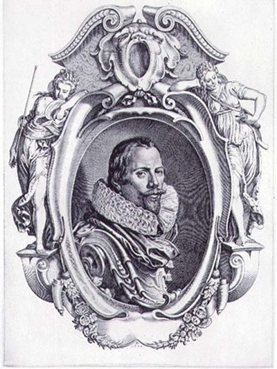Autoportrét, vyrytý Simonem de Passe (1595-1647) 1622 (rytina) od Paul van (after) Somer