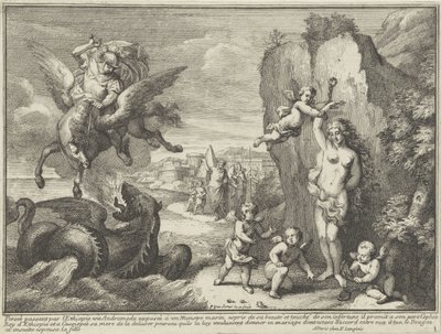 Perseus a Andromeda Mytologické reprezentace v krajině (název série) od Paul van Somer (II)
