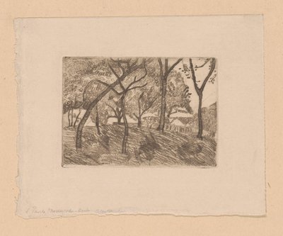 výhled na les od Paula Modersohn Becker (signed by artist)