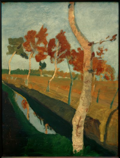 Břízy u příkopu od Paula Modersohn Becker