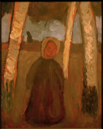 Dítě pod břízami od Paula Modersohn Becker