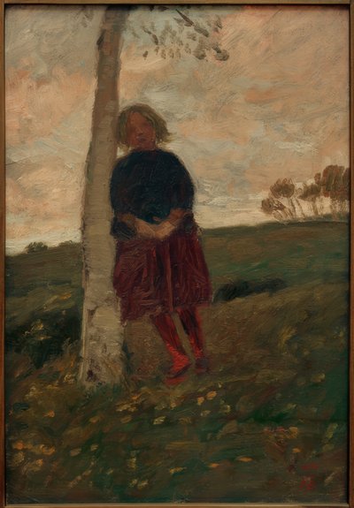 Dívka na kmeni břízy (také: dívka na stromě) od Paula Modersohn Becker