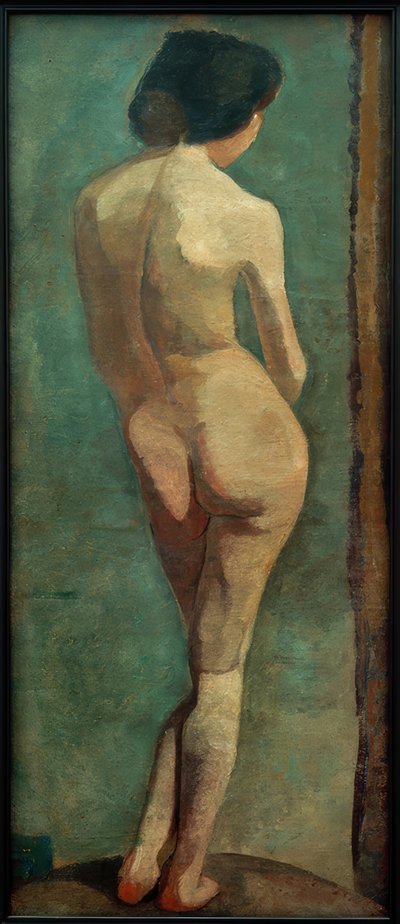 Stojící ženská akt zezadu od Paula Modersohn Becker