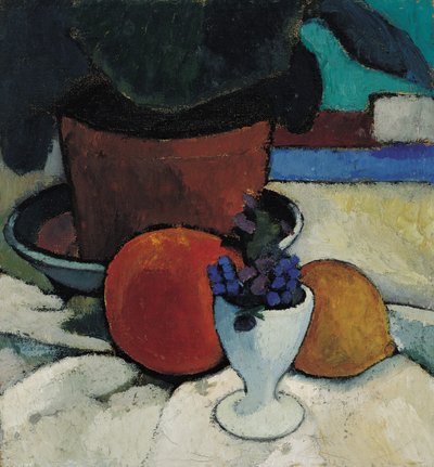 Zátiší s rostlinou a kalíšek na vejce, c. 1905. od Paula Modersohn Becker