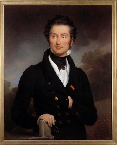 Portrét spisovatele Charlese Nodiera (1780-1844) Pořádal literární salon, kde velcí romantičtí umělci (Hugo, Lamartine, Vigny...) Malba Paulina Guerina (1783-1855) 19. století. Paříž, knihovna Arsenalu. od Paulin Jean Baptiste Guerin