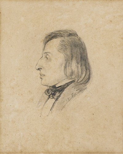 Portrét Frédérica Chopina od Pauline Viardot García