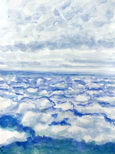 Nad modrým oceánem od Pauline Wegman | Key and Sea Creative
