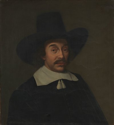 Portrét muže, možná Jan de Hooghe (1608-1682) od Paulus Hennekyn