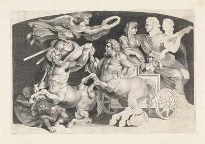Camee se setkal de triumf van Germanicus en Agrippina Různé postavy starověkých achátů, které navrhl Pietro Paolo Rubenii (název série) od Paulus Pontius (attributed to)