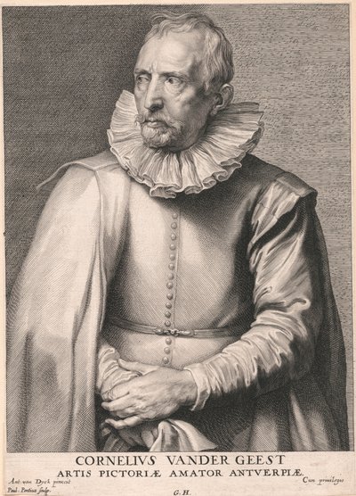 Cornelius Vander Geest, milovník malířského umění z Antverp od Paulus Pontius