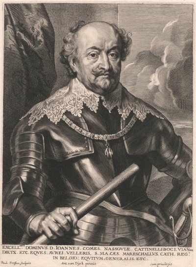Excelence Mistr. D. John Počet. z Nassau. Cattinelliboci Přes Dietz. Atd od Paulus Pontius