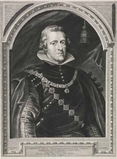Portrét Filipa IV od Paulus Pontius