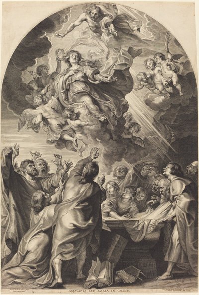 Nanebevzetí Panny Marie od Paulus Pontius, after Sir Peter Paul Rubens