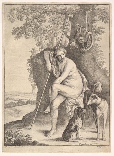 Sedící postava lovkyně Diany, 1625-77. od Paulus Potter
