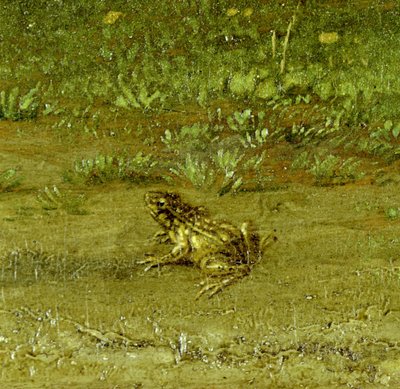 Ropucha, detail Krajana se svým stádem, 1648 (viz 242089) od Paulus Potter