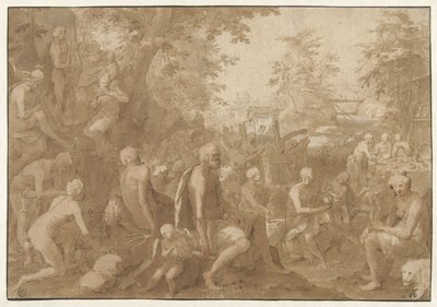 Banket bohů Godenmaaltijd od Paulus Willemsz. van Vianen