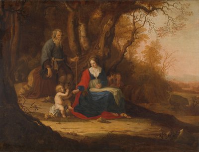 Odpočinek na útěku do Egypta od Paulus van Vianen (II)