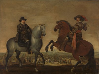 Princové Maurits a Frederik Hendrik na koni od Pauwels van Hillegaert (workshop of)