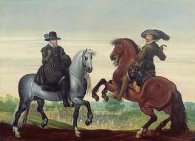 Maurits (1567-1625) a Frederik Hendrik (1584-1647) z Nassau, princové z Orange od Pauwels van Hillegaert