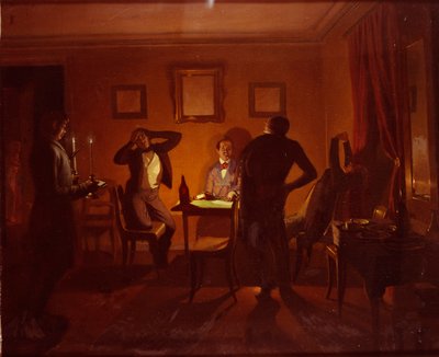 Gambleři, 1852 od Pavel Andreevich Fedotov