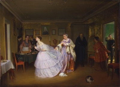 Major dělá návrh, 1851 od Pavel Andreevich Fedotov