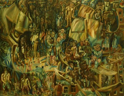 Složení. Lodě, 1913-1915 od Pavel Nikolayevich Filonov