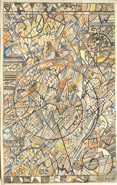 Formule vesmíru, 1920-1922 od Pavel Nikolayevich Filonov