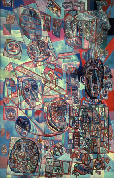 Muž na světě, 1925 od Pavel Nikolayevich Filonov