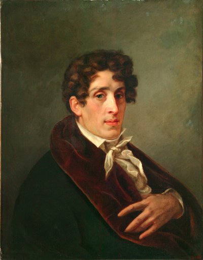Portrét umělce hraběte Fjodora Petroviče Tolstého 1783-1873, 1809 od Pavel Nikolayevich Michaylov