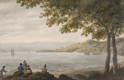 Shad Fishermen na břehu řeky Hudson, 1811-ca. 1813. od Pavel Petrovic Svin