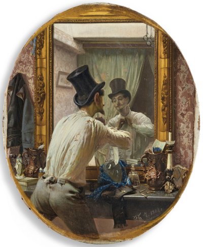 Francouz se připravuje na bal populaire, 1863. od Pavel Petrovich Chistyakov