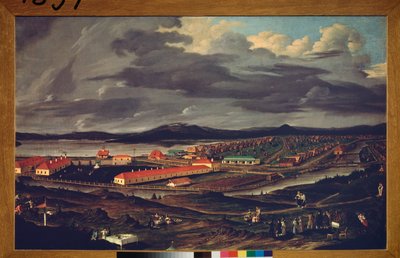 Oural, the Demidoff Steelworks (Ural, The Demidov Steelwork) - Malba Pavla Petroviče Vedeneckého (1766-1847), olej na plátně od Pavel Petrovich Vedenetsky