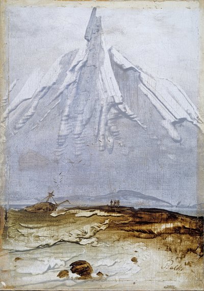 Pobřežní krajina s vrakem od Peder Balke