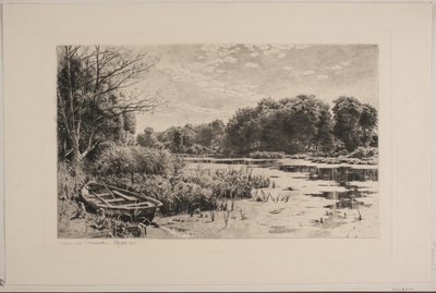 Rybník u Strandmøllen od Peder Monsted