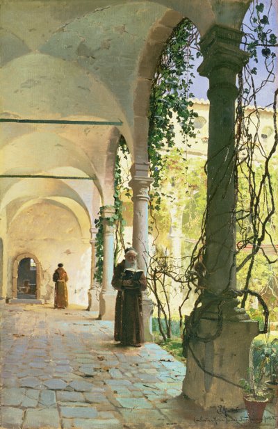 V ambitech kláštera Santa Maria Jesus v Taormině od Peder Monsted