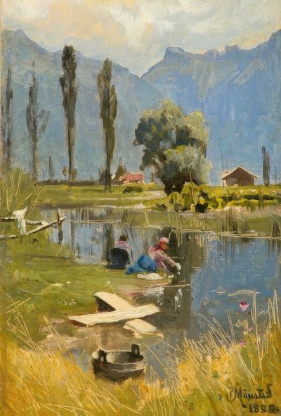 P.Mönsted, Wash Day od Peder Monsted