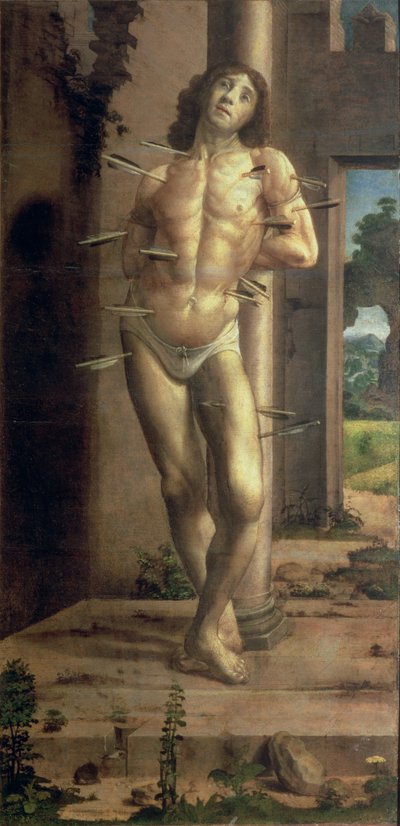 Svatý Šebestián (panel) od Pedro Berruguete