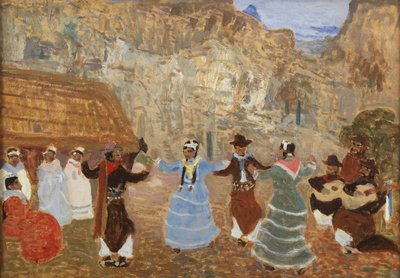 Kreolský tanec od Pedro Figari