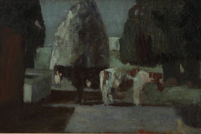 Zahrada pod měsícem nebo Quietud en la Quinta od Pedro Figari Solari