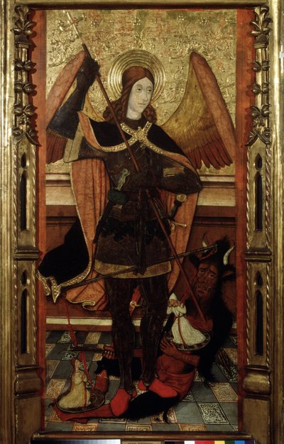 "Archanděl Michael vážící duše mrtvých" (Archanděl Michael vážící duše mrtvých) Obraz od Pedra Espalarguese mladšího (16. století) Puškinovo muzeum, Moskva od Pedro the Younger Espalargues