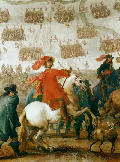 Polní maršál Octavio Piccolomini, velitel císařských vojsk během třicetileté války... (olej na plátně) od Peeter Snayers