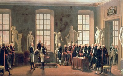 Návštěva Gustava IV Adolfa na Akademii výtvarných umění v roce 1797 od Pehr Hilleström
