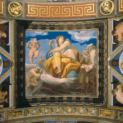 Personifikace astrologie, Freska tvořící součást série 7 svobodných umění od Pellegrino Tibaldi