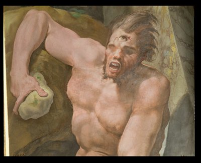 The Odyssey, detail Polyphemus, 1554-56 od Pellegrino Tibaldi