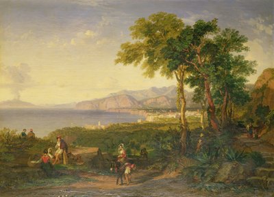 The Bay of Salerno, c.1820-30 (olej na plátně) od Penry Williams