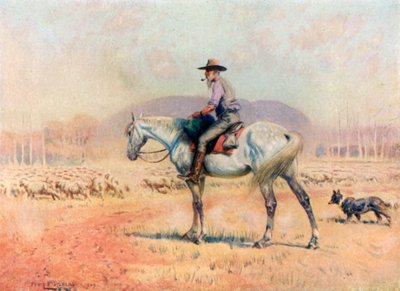Poháněč ovcí (barva lito) od Percy F.S. (after) Spence